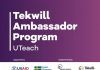 Burse „UTeach” în cadrul „Tekwill Ambassador Program” Tekwill Ambassador Program